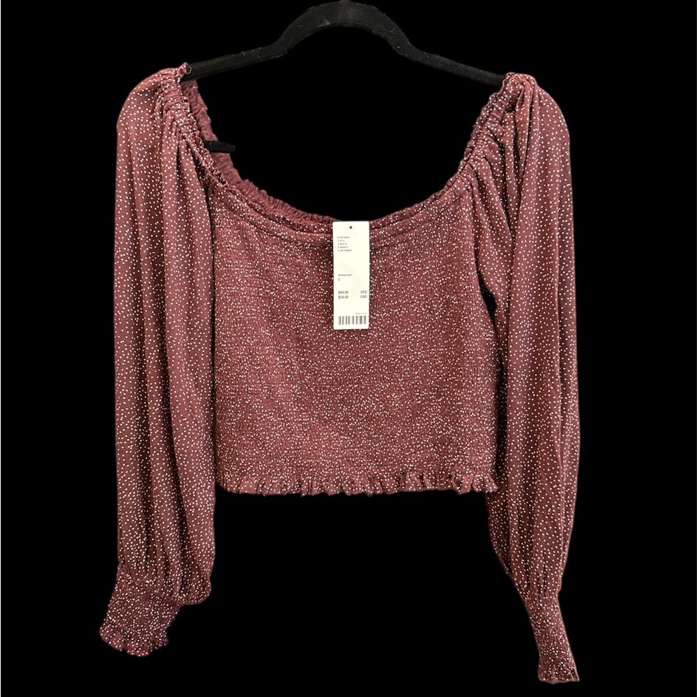 Women's Polka Dot Long Sleeve Top